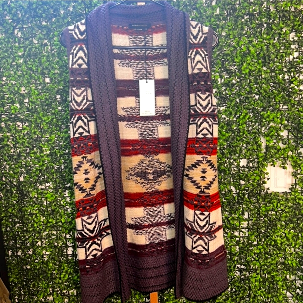 BCBGMaxAzria Tribal Open Cardigan Sweater | NWT
